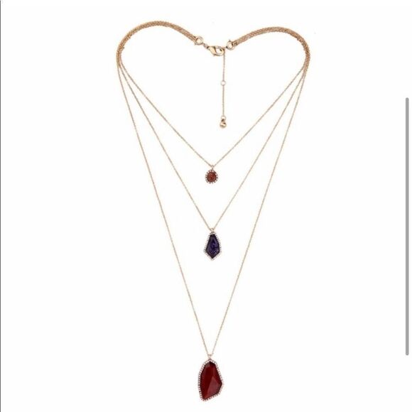 Gorgeous Layered Geometric Necklace - Picture 2 of 5